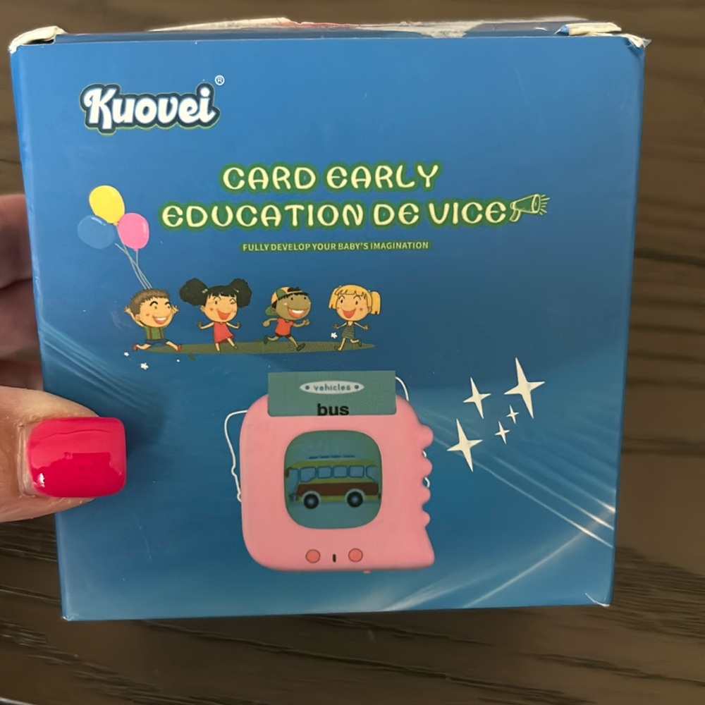 NWT… Kids Early Education Learning Device with Cards (Pink)